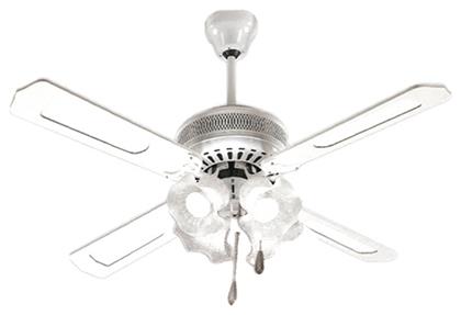 65W με Φως 132cm Λευκός 02-00102-1 Panafan