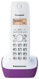 KX-TG1611 με Ελληνικό Μενού Λευκό-Μώβ Panasonic