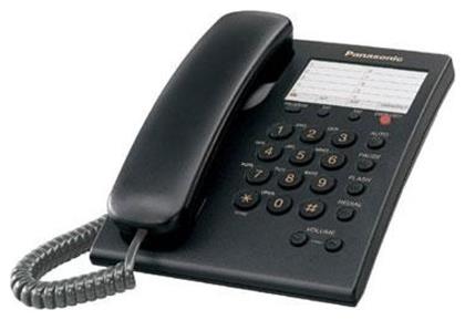 KX-TS550 Ενσύρματο Τηλέφωνο Γραφείου Μαύρο Panasonic
