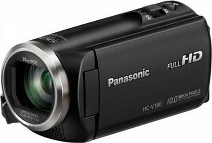 Panasonic Βιντεοκάμερα Full HD (1080p) @ 50fps HC-V180 Αισθητήρας CMOS Αποθήκευση σε Κάρτα Μνήμης με Οθόνη Αφής 2.7'' και HDMI