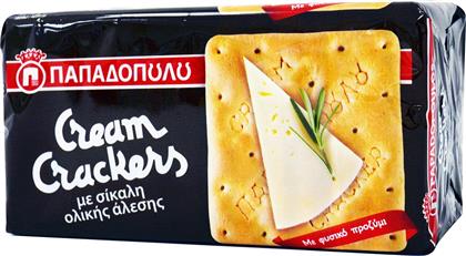 Crackers Cream με Γεύση Σίκαλης 175gr Παπαδοπούλου