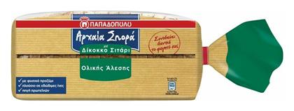 Ψωμί από Δίκοκκο Σιτάρι Τοστ Αρχαία Σπορά Ολικής Άλεσης 500gr Κωδικός: 22882127 Παπαδοπούλου