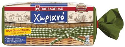 Ψωμί Σίκαλης Τοστ Χωριανό Ολικής Αλέσεως Με Σίκαλη 500gr Παπαδοπούλου