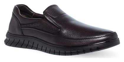 Δερμάτινα Ανδρικά Slip-On Καφέ Parex