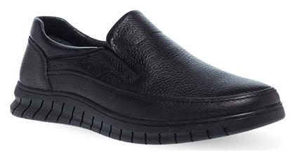 Δερμάτινα Ανδρικά Slip-On Μαύρα Parex
