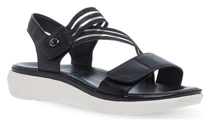 Δερμάτινα Γυναικεία Σανδάλια με Λουράκι Flatforms σε Χρώμα Parex