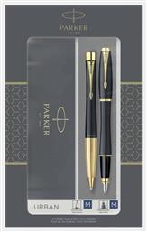 Geschenkbox Σετ Στυλό Ballpoint με Πένα Muted Black G.C. (Διάφορα Σχέδια) (σε Χάρτινη Κασετίνα) Parker