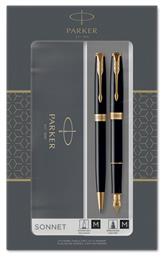 Sonnet Σετ Στυλό Ballpoint με Πένα Laque Black (σε Χάρτινη Κασετίνα) Parker