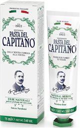 Pasta del Capitano Natural Herbs Οδοντόκρεμα κατα της Πλάκας Φυτική για Βαθύ Καθαρισμό 75ml