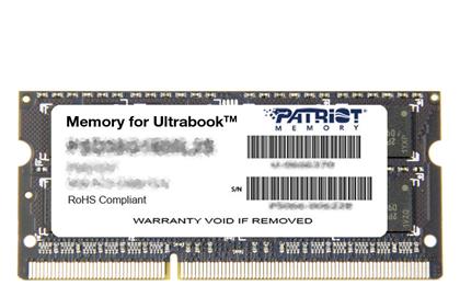 4GB DDR3 RAM με Ταχύτητα 1600 για Laptop Patriot