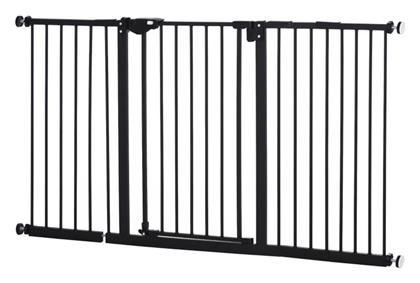 Διαχωριστικό Σκύλου από Μέταλλο σε Μαύρο Χρώμα 147.2 x 76.2 x 76.2εκ. Pawhut