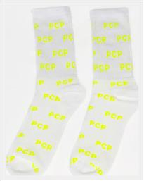 Pattern Fluo Γυναικείες Κάλτσες Κίτρινες PCP