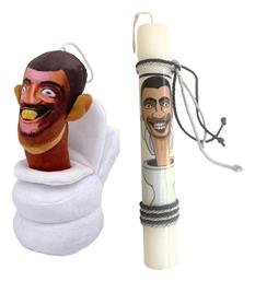 Παιχνιδολαμπάδα Skibidi Toilet Σετ 25x3cm - Gerakis