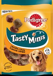 Tasty Minis Λιχουδιές Σκύλου με Κοτόπουλο και Πάπια 130gr Pedigree