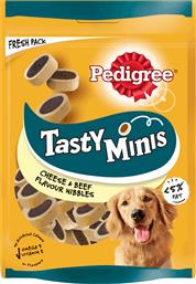 Pedigree Tasty Minis Λιχουδιά Σκύλου με Μοσχάρι και Τυρί 140gr από το ΑΒ Βασιλόπουλος
