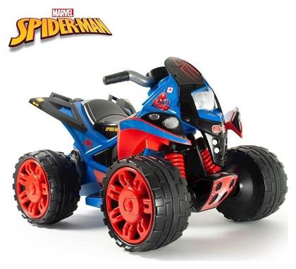 Παιδική Γουρούνα Τύπου Quad The Beast Spiderman Ηλεκτροκίνητη 12 Volt Κόκκινη - Injusa