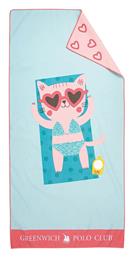 Παιδική Πετσέτα Θαλάσσης Girly Cat 4081 Greenwich Polo Club