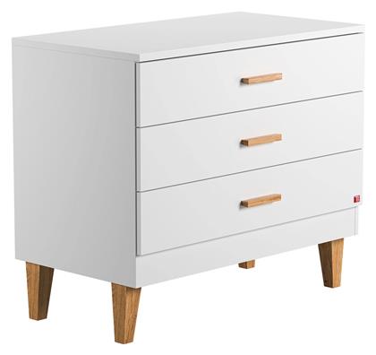Παιδική Συρταριέρα Lounge Λευκή με 3 Συρτάρια 100x55x86.5εκ. Polihome