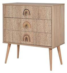 Παιδική Συρταριέρα με 3 Συρτάρια 80x40x89εκ. Hanah Home