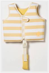 Παιδικό Φουσκωτό Γιλέκο Θαλάσσης Sid Seagull Mustard Stripe Yellow 9339296069608 Sunnylife