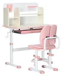 Παιδικό Γραφείο Ροζ 80x52x109cm - HomCom
