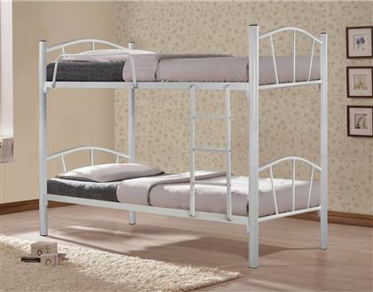 Παιδικό Κρεβάτι Κουκέτα για Στρώμα 90x190cm Λευκό Floor - HomeMarkt