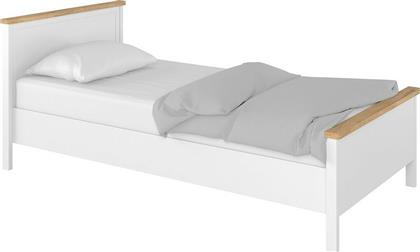 Παιδικό Κρεβάτι Μονό με Στρώμα 90x200 Λευκό