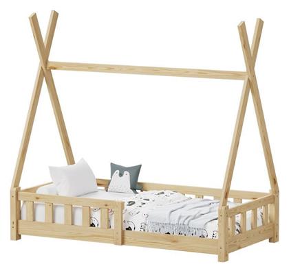Παιδικό Κρεβάτι Montessori Μονό Μπεζ για Στρώμα 70x140cm - Pakketo