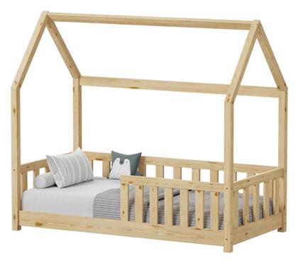 Παιδικό Κρεβάτι Montessori Μονό Μπεζ για Στρώμα 70x140cm - Pakketo