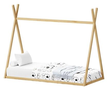 Παιδικό Κρεβάτι Montessori Μονό Μπεζ για Στρώμα 90x190cm - Pakketo