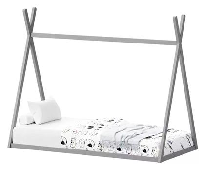 Παιδικό Κρεβάτι Montessori Μονό Γκρι για Στρώμα 90x190cm - Pakketo