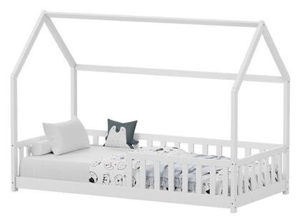 Παιδικό Κρεβάτι Montessori Μονό Λευκό για Στρώμα 90x190cm - Pakketo