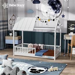 Παιδικό Κρεβάτι Τύπου Montessori Μονό για Στρώμα 90x200cm Λευκό Sky από το Spitishop