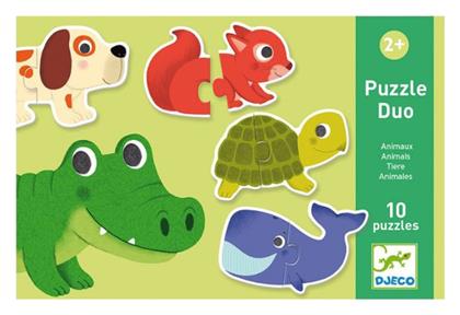 Παιδικό Puzzle Animals 10pcs για 2+ Ετών Djeco