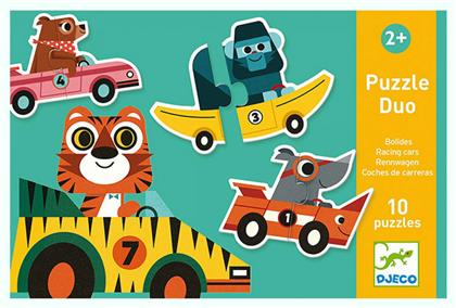 Παιδικό Puzzle Duo Racers 10pcs για 2+ Ετών Djeco