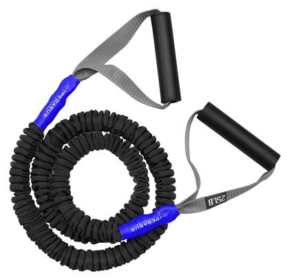 Λάστιχο Γυμναστικής Σωληνωτό Πολύ Σκληρό με Λαβές Μαύρο 0.29m Pegasus