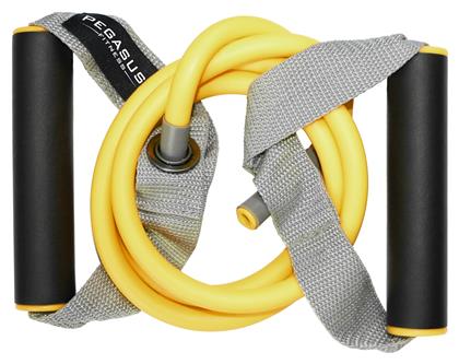 Λάστιχο Γυμναστικής Σωληνωτό Σκληρό με Λαβές Κίτρινο 0.06m Pegasus