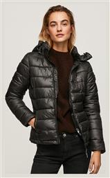 Alexa Μπουφάν Puffer Μαύρο Pepe Jeans