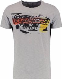 Amersham Ανδρικό T-shirt Γκρι με Λογότυπο Pepe Jeans