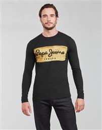 Ανδρική Μπλούζα Μακρυμάνικη Μαύρη Pepe Jeans