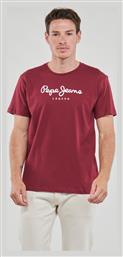 Ανδρικό T-shirt Κοντομάνικο Μπορντό Pepe Jeans