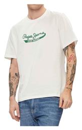 Ανδρικό T-shirt Κοντομάνικο Λευκό Pepe Jeans