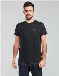 Pepe Jeans Ανδρικό T-shirt Μαύρο Μονόχρωμο