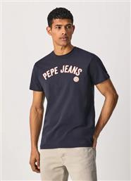Pepe Jeans Ανδρικό T-shirt Navy Μπλε με Λογότυπο