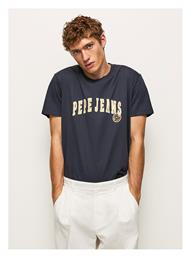 Ανδρικό T-shirt Navy Μπλε με Λογότυπο Pepe Jeans