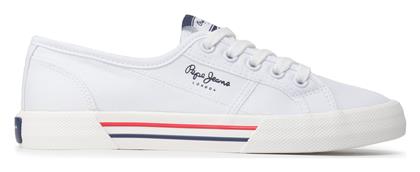 Brady Basic Γυναικεία Sneakers Λευκά Pepe Jeans
