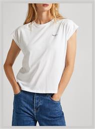 E2 Γυναικείο T-shirt White Pepe Jeans