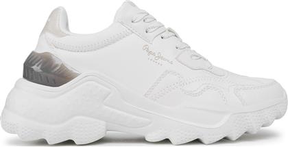 Pepe Jeans Eccles Fenix Γυναικεία Chunky Sneakers Λευκά από το Plus4u