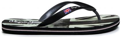 Hawi Banner Flip Flops σε Μαύρο Χρώμα Pepe Jeans