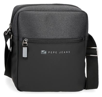 Jarvis Ανδρική Τσάντα Ώμου / Χιαστί Ανθρακί Pepe Jeans